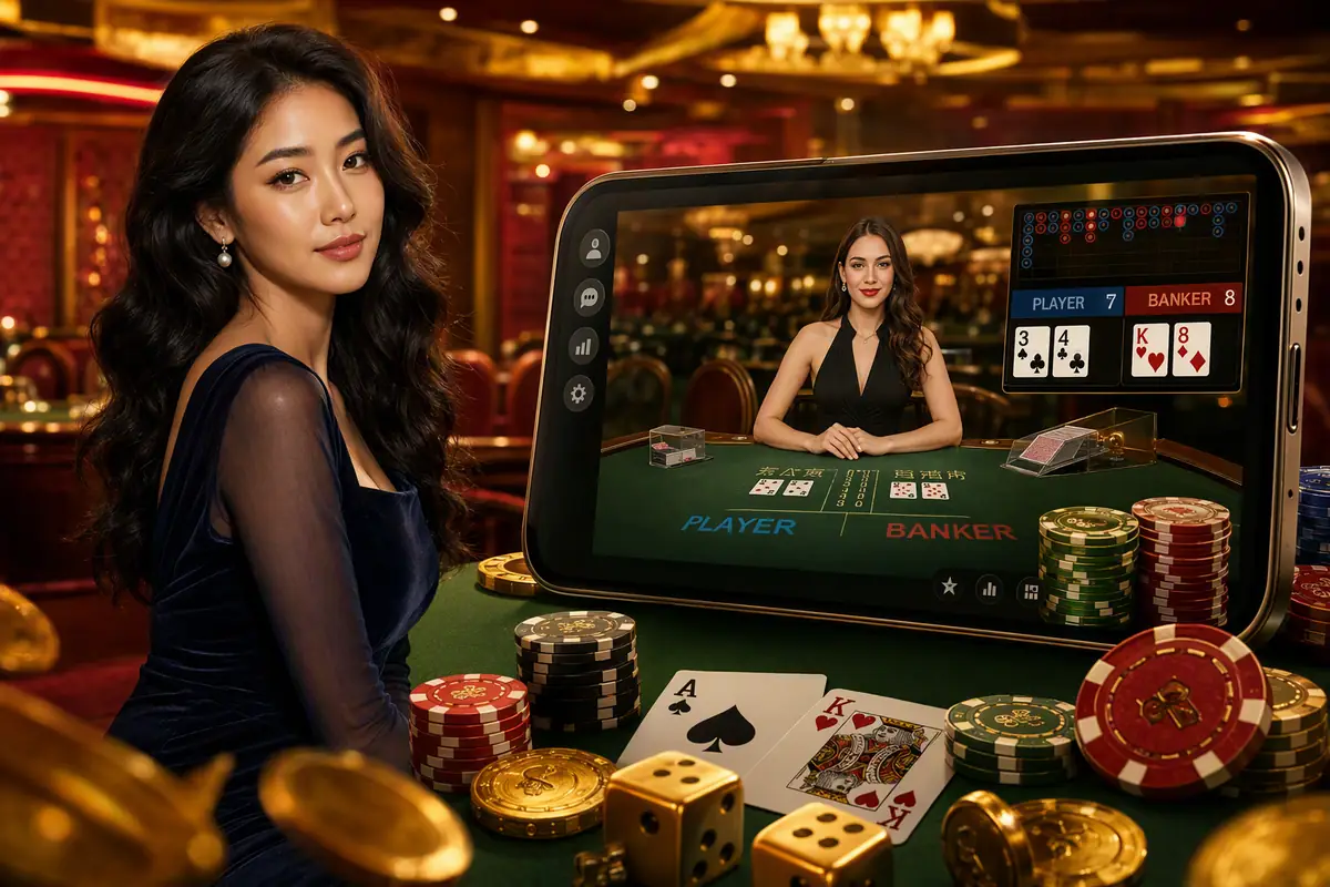 jyjil Live Dealer Baccarat Table